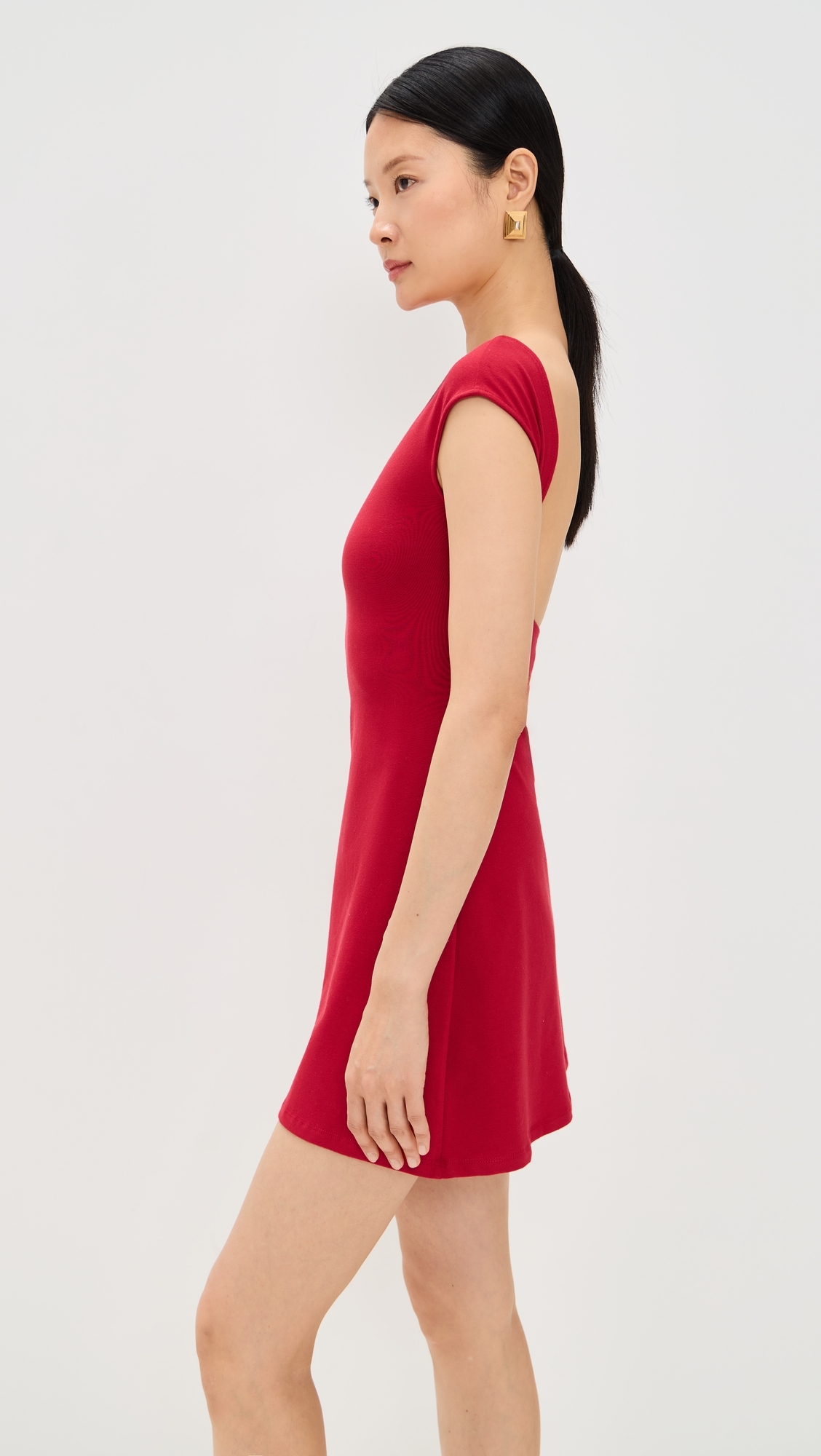Reformation Soleil Knit Dress Lipstick 