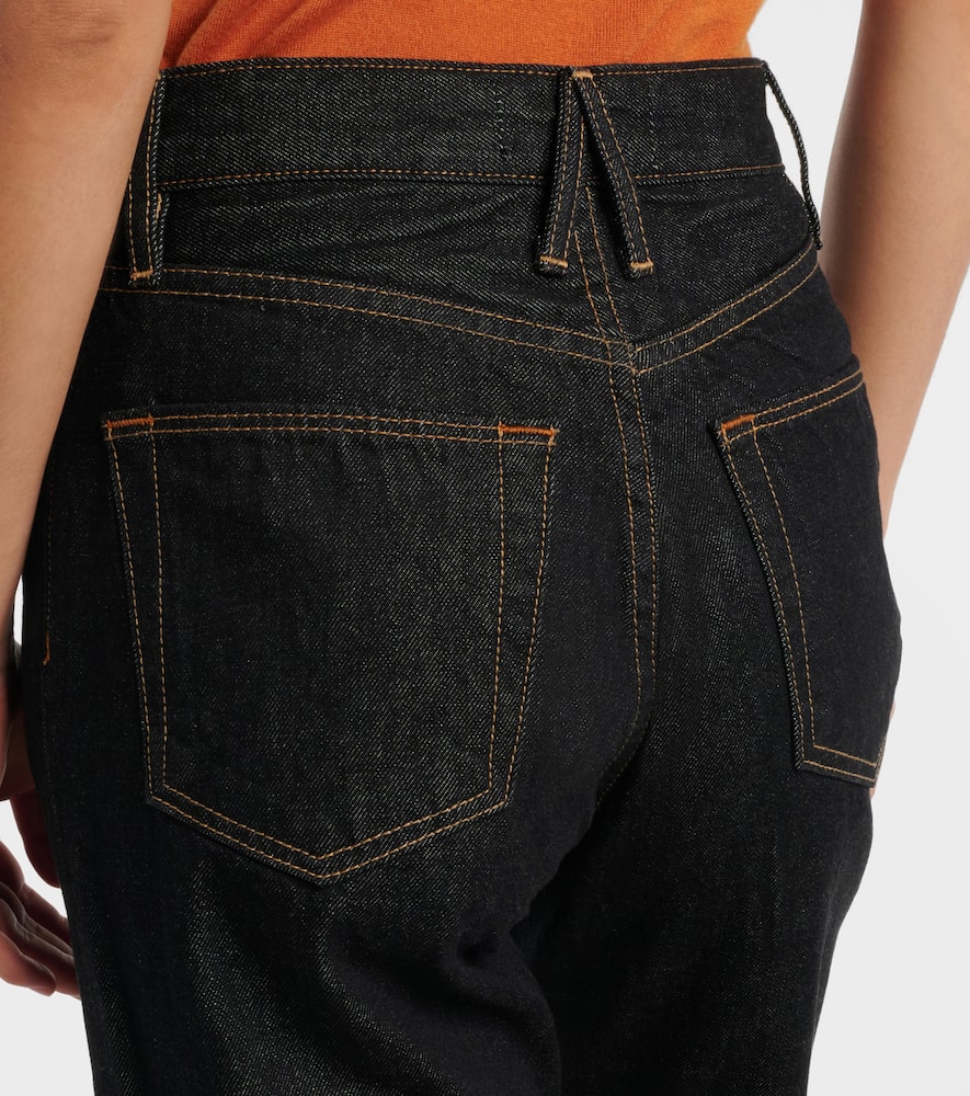 London high-rise straight jeans