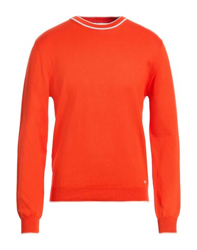 Man Sweater Coral Size XXL Linen, Cotton