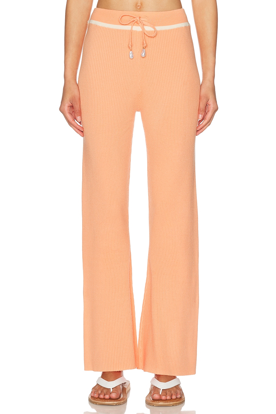 La Porte Summer Knit Pant in Coral Reef - Coral. M also in