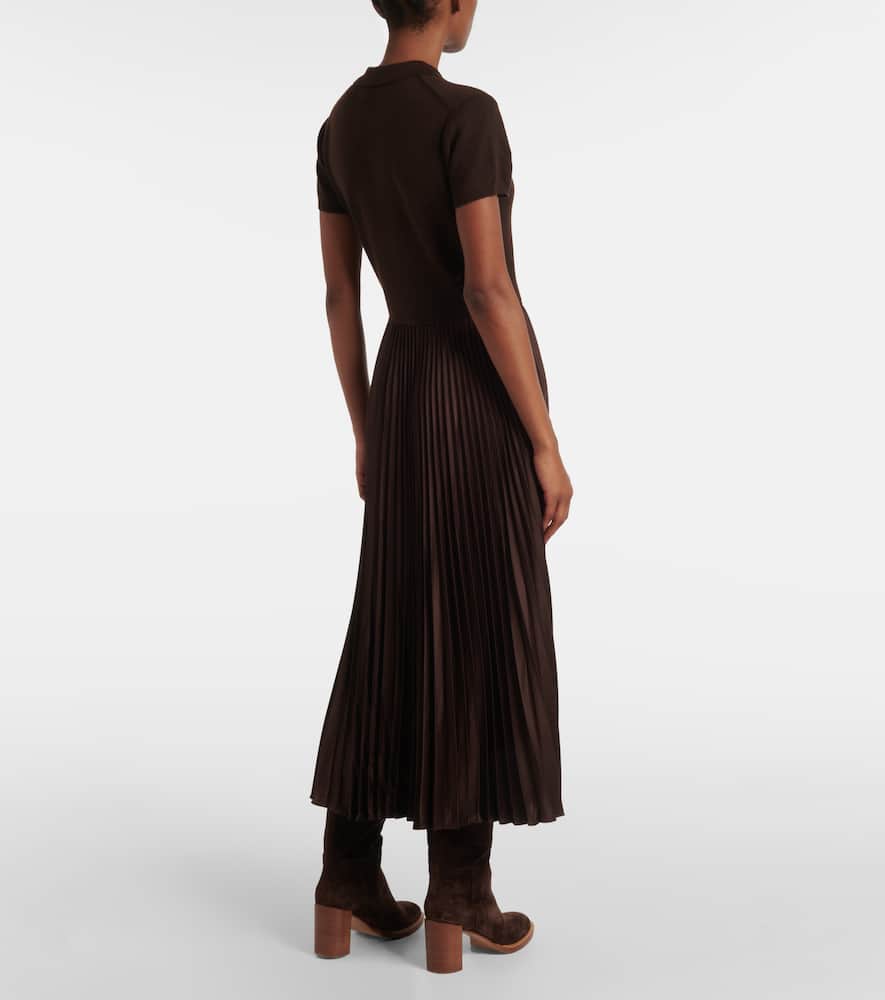 Wool, silk and cashmere polo dress