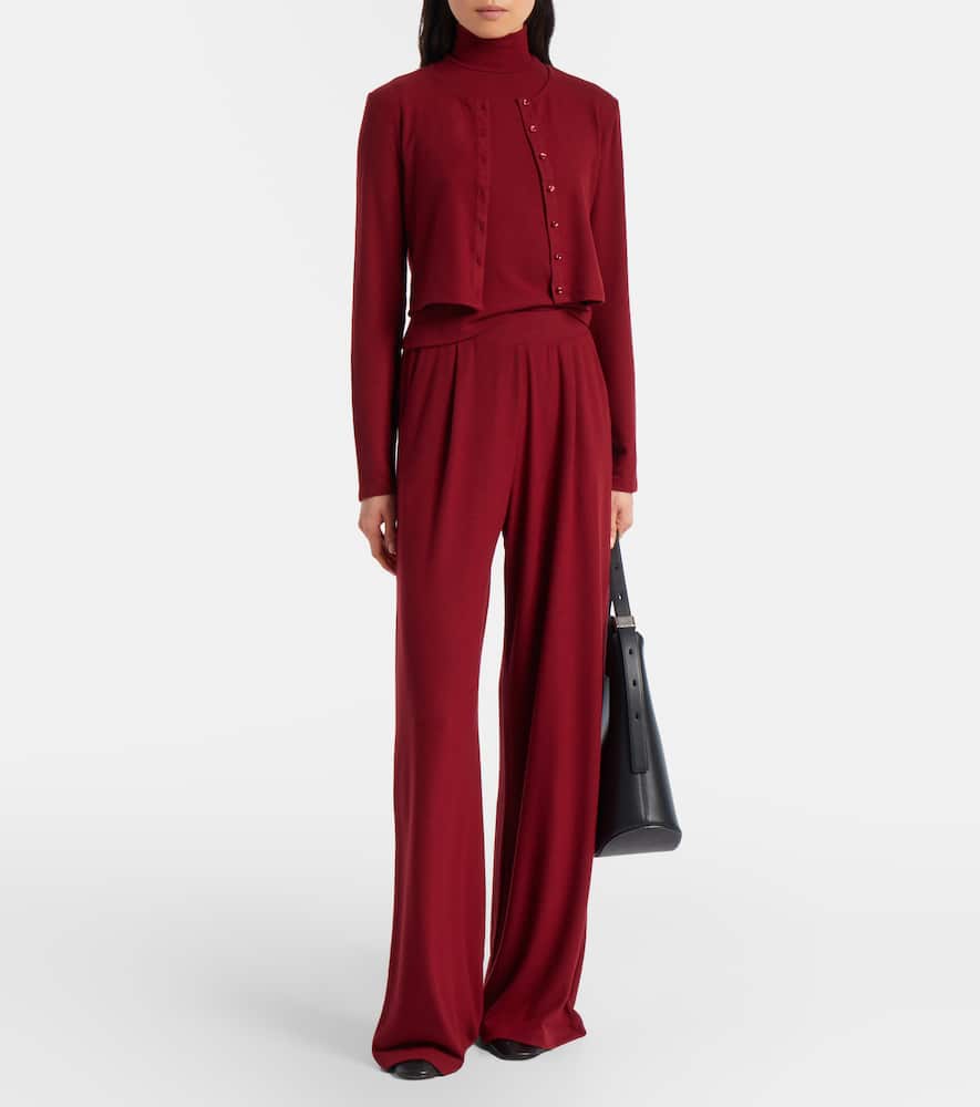 Lauren cropped jersey cardigan
