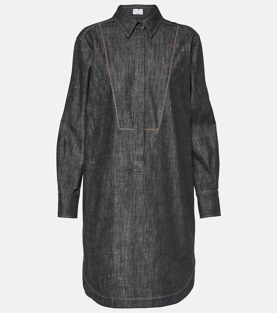 Denim shirt dress