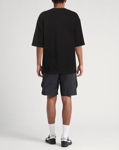 Man Sweatshirt Black Size L Cotton, Polyester