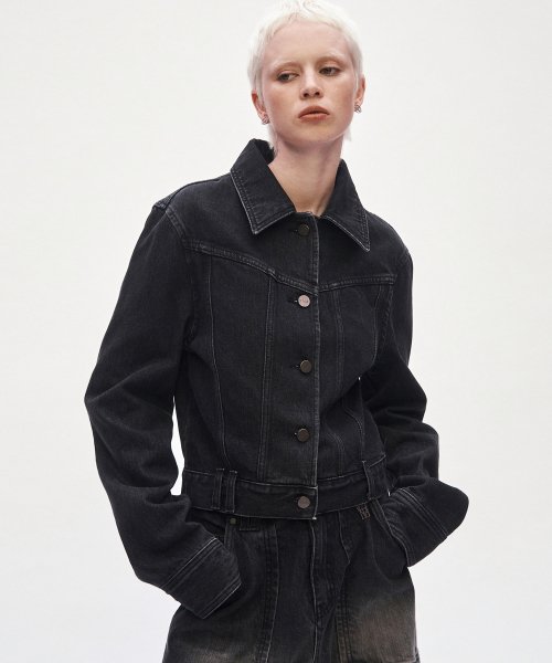 Incision Denim Set-up Jacket