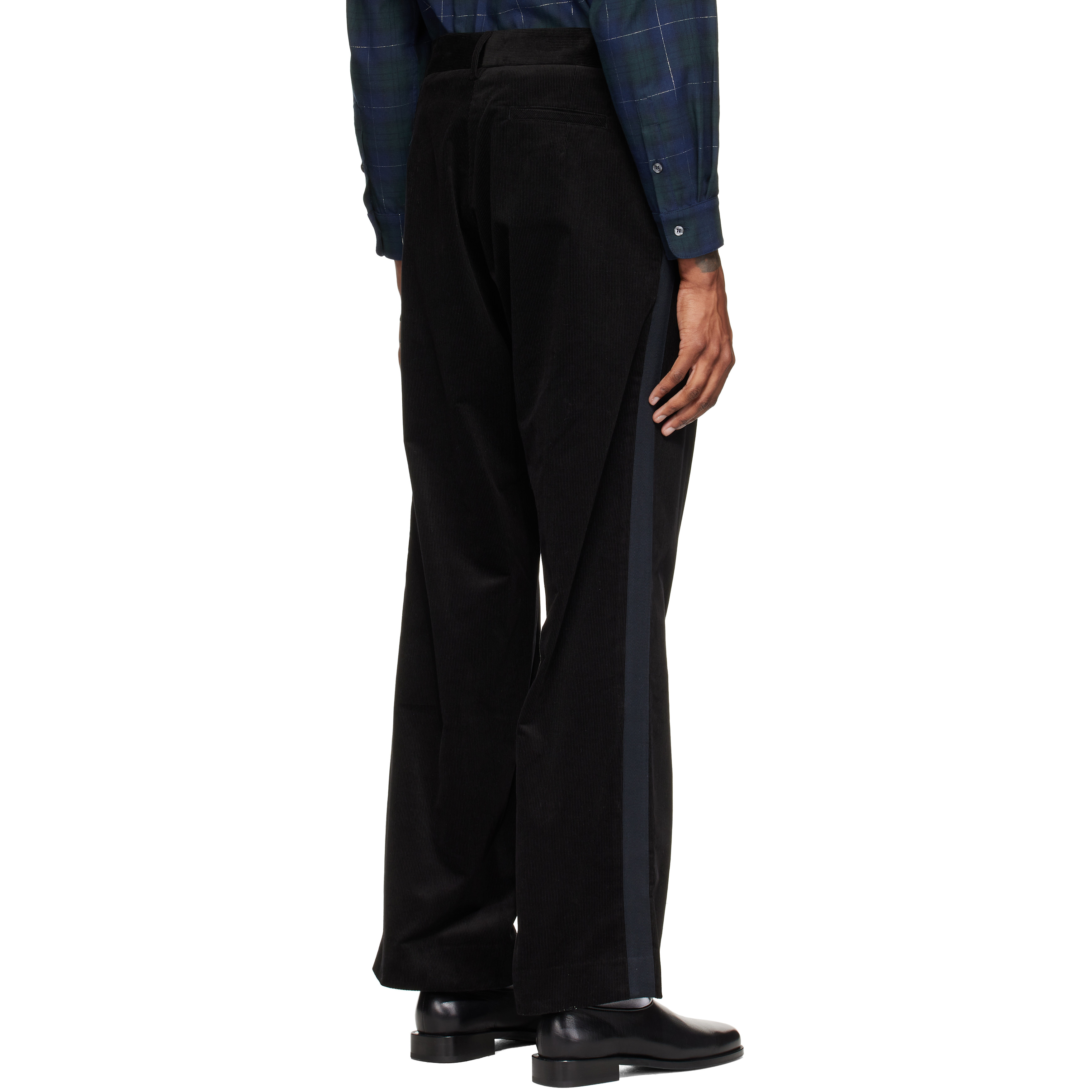 Black Cord Tux Trousers