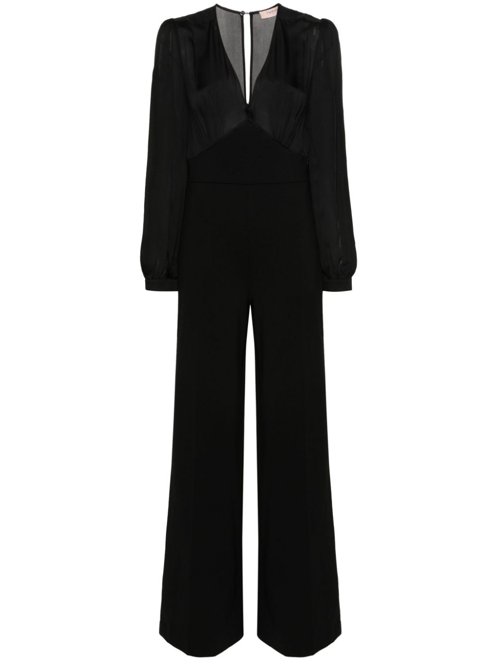 Wide-leg jumpsuit - Black