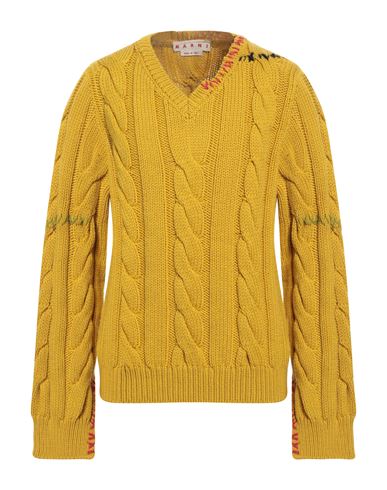 Man Sweater Marigold Size 40 Virgin Wool