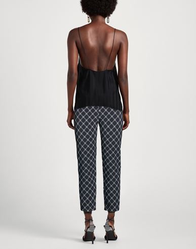 Woman Pants Black Size 12 Polyester, Elastane