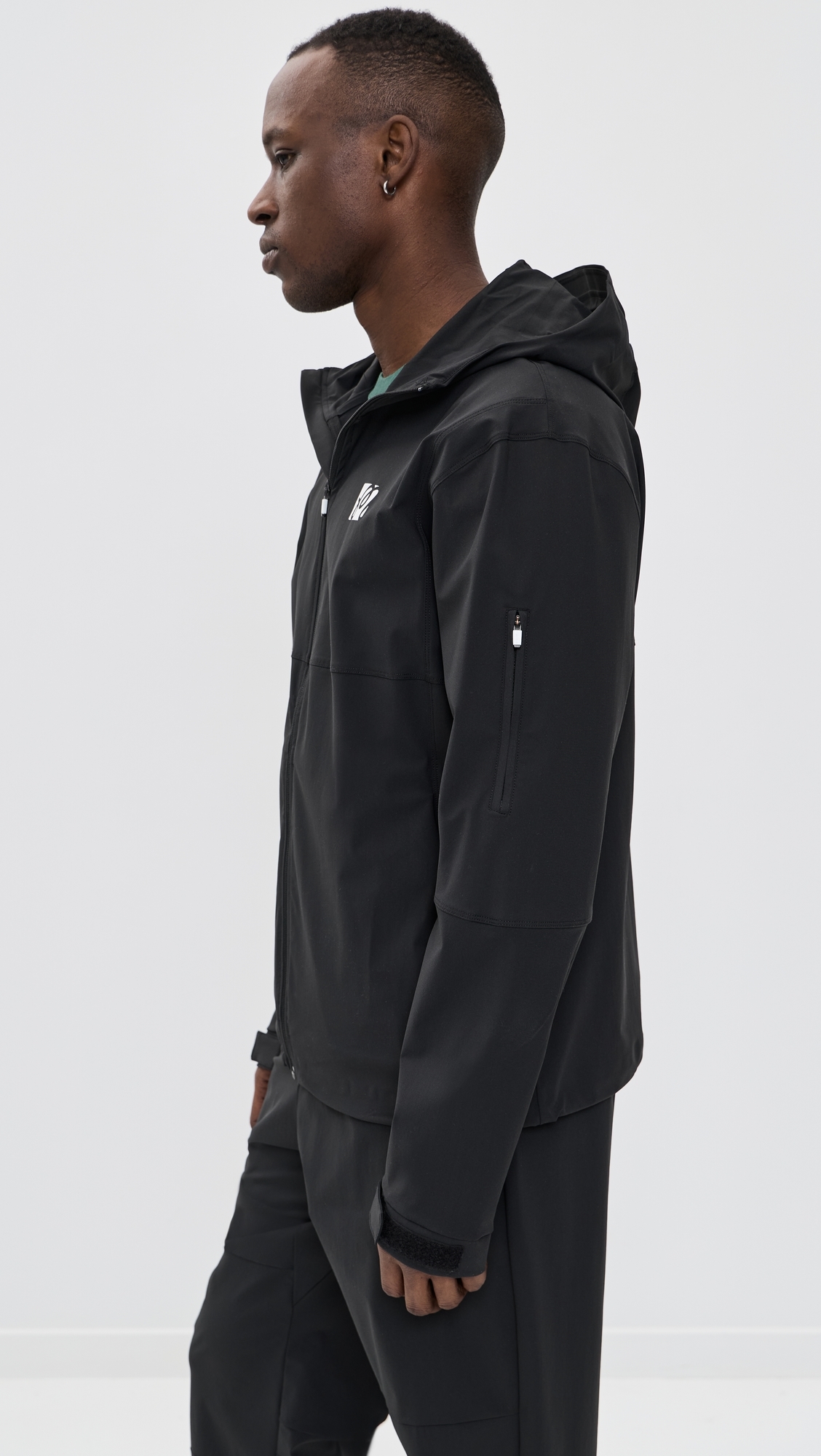 Performance Full Zip Shell Jacket Black