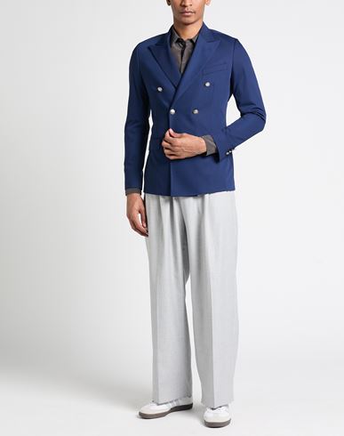 Man Blazer Navy Size 38 Polyester, Viscose, Elastane