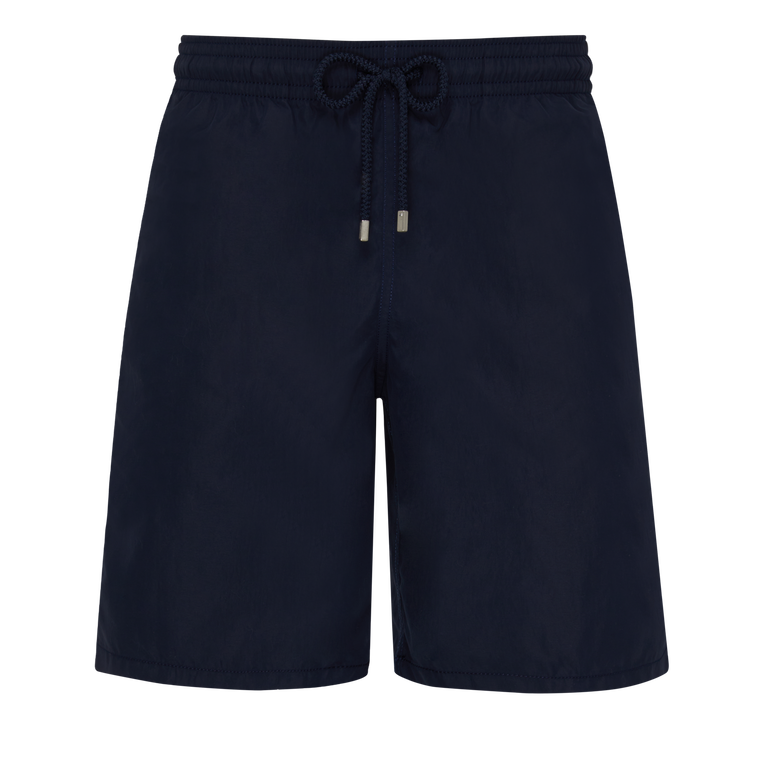 Men Long Swim Shorts Solid - Swimming Trunk - Okoa - Blue