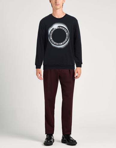 Bikkembergs Man Sweatshirt Midnight blue Size 38 Cotton