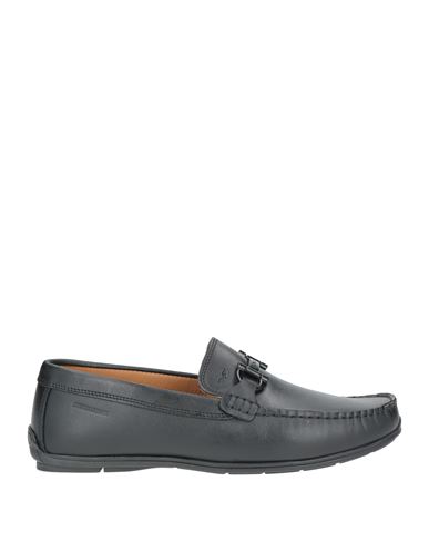 Man Loafers Black Size 11 Leather