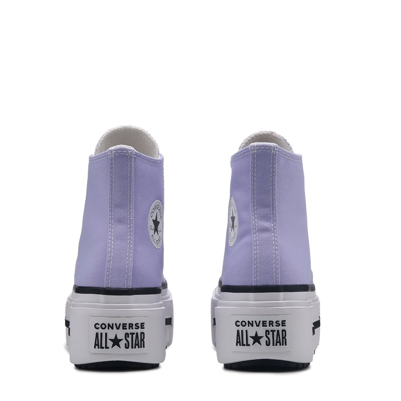Chuck Taylor Lift Double Stack Platform High Top Sneakers (Purple Violet Heat)