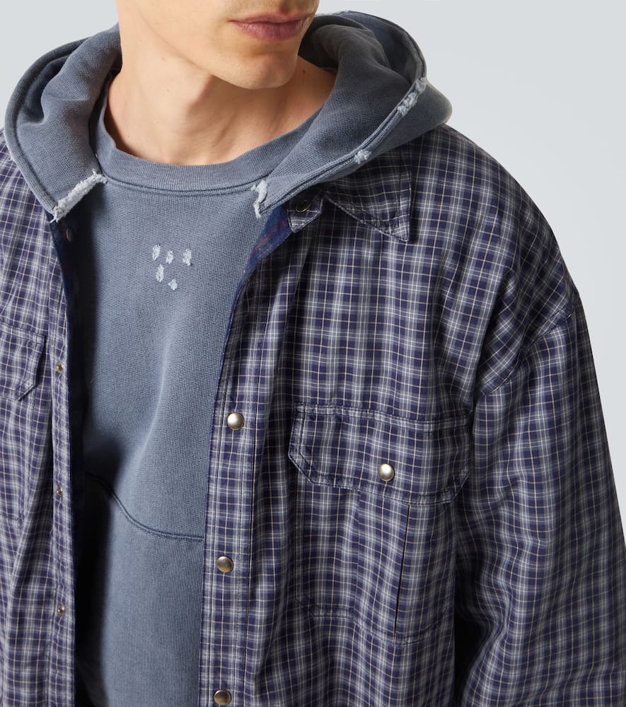 Padded reversible overshirt