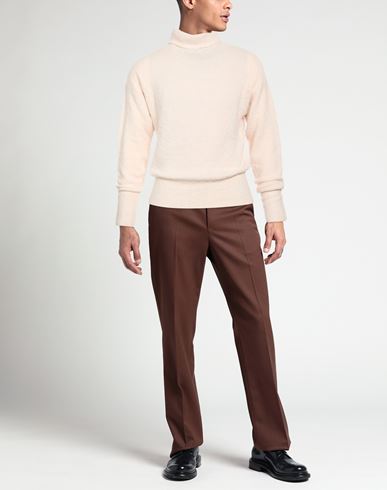 Man Turtleneck Ivory Size 38 Virgin Wool, Polyamide, Cashmere