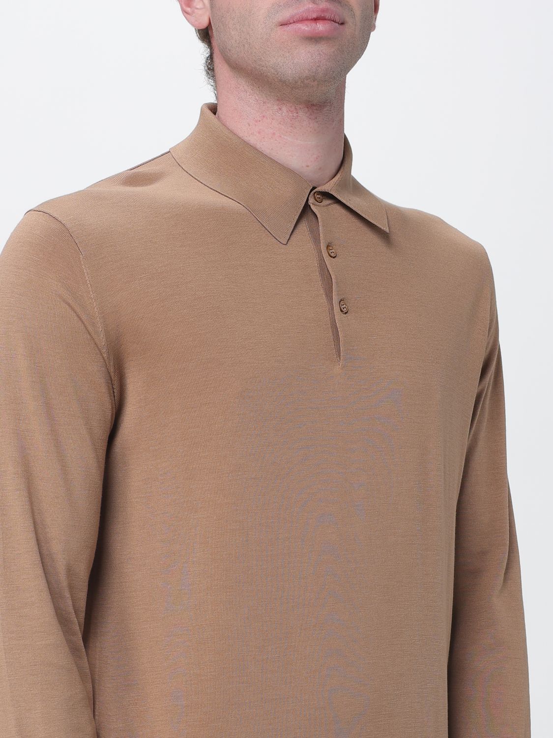 Polo Shirt Men color Natural
