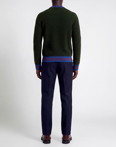 Man Sweater Military green Size 38 Merino Wool, Polyamide