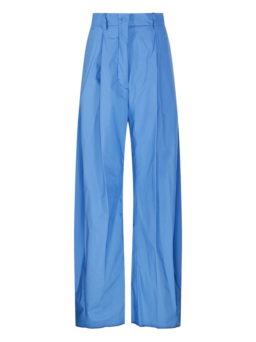 THELATEST cotton straight-leg trousers - Blue