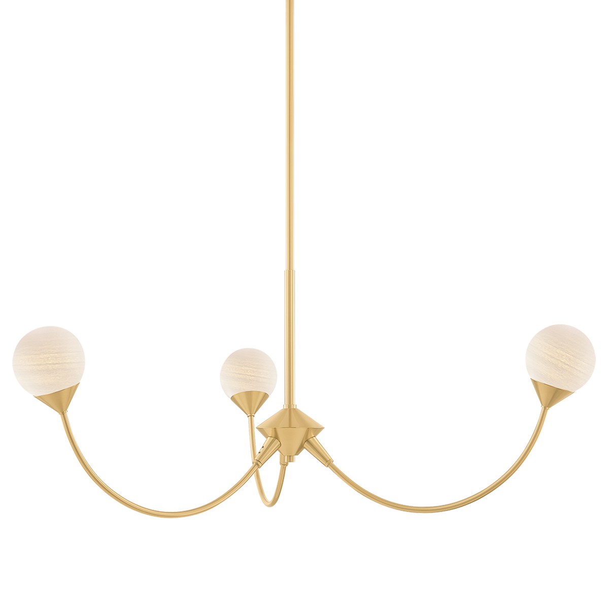 Aged Brass LED Chandelier from the Natasha Collection