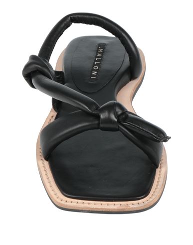 Woman Sandals Black Size 6 Leather