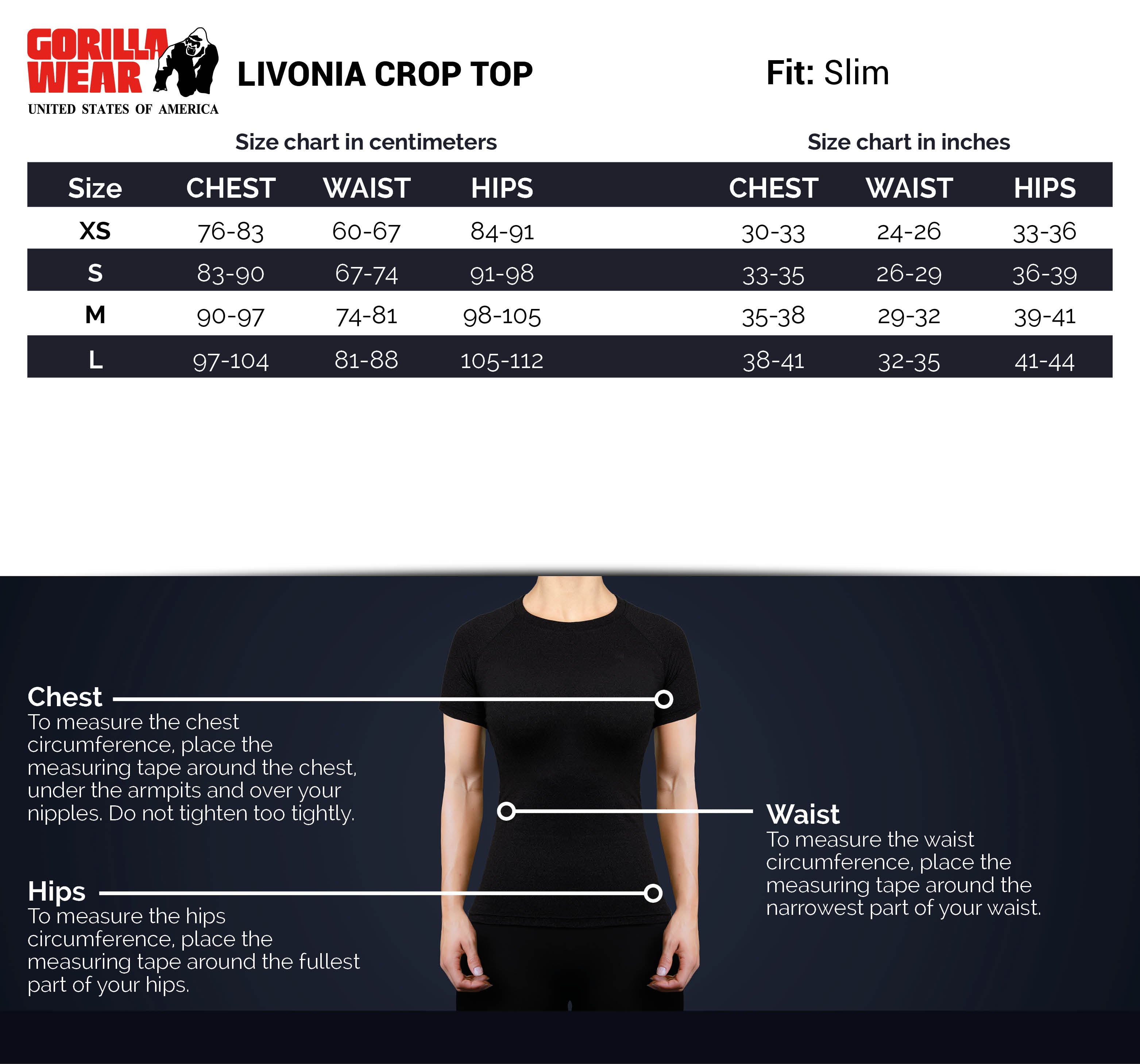 Livonia Crop Top -Black