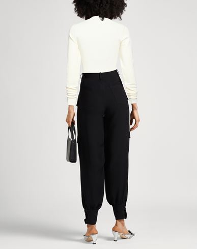 Woman Turtleneck Cream Size 6 Wool