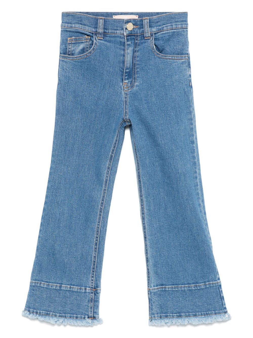 Fringe-detail jeans - Blue