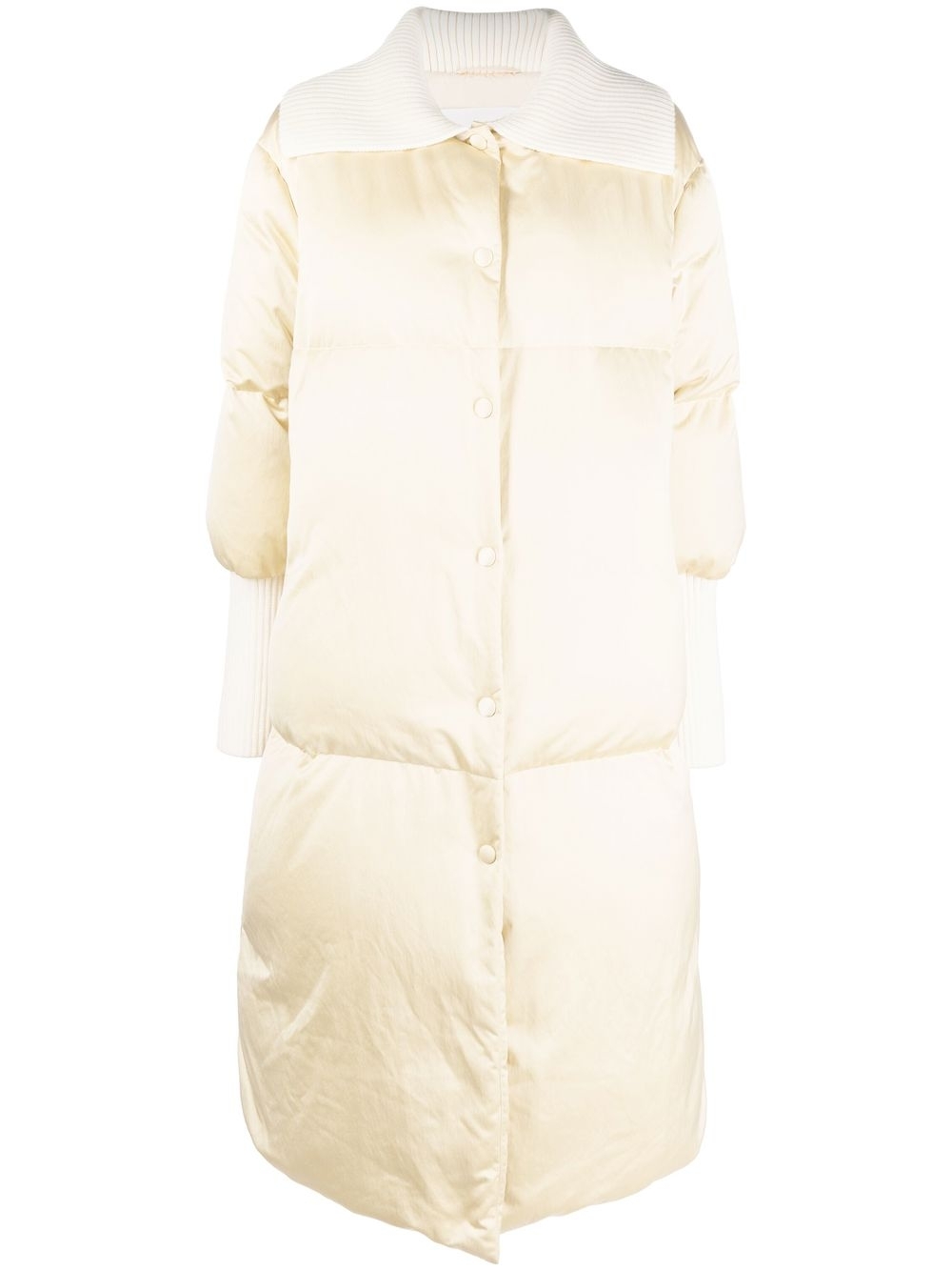 Padded contrast coat - Neutrals