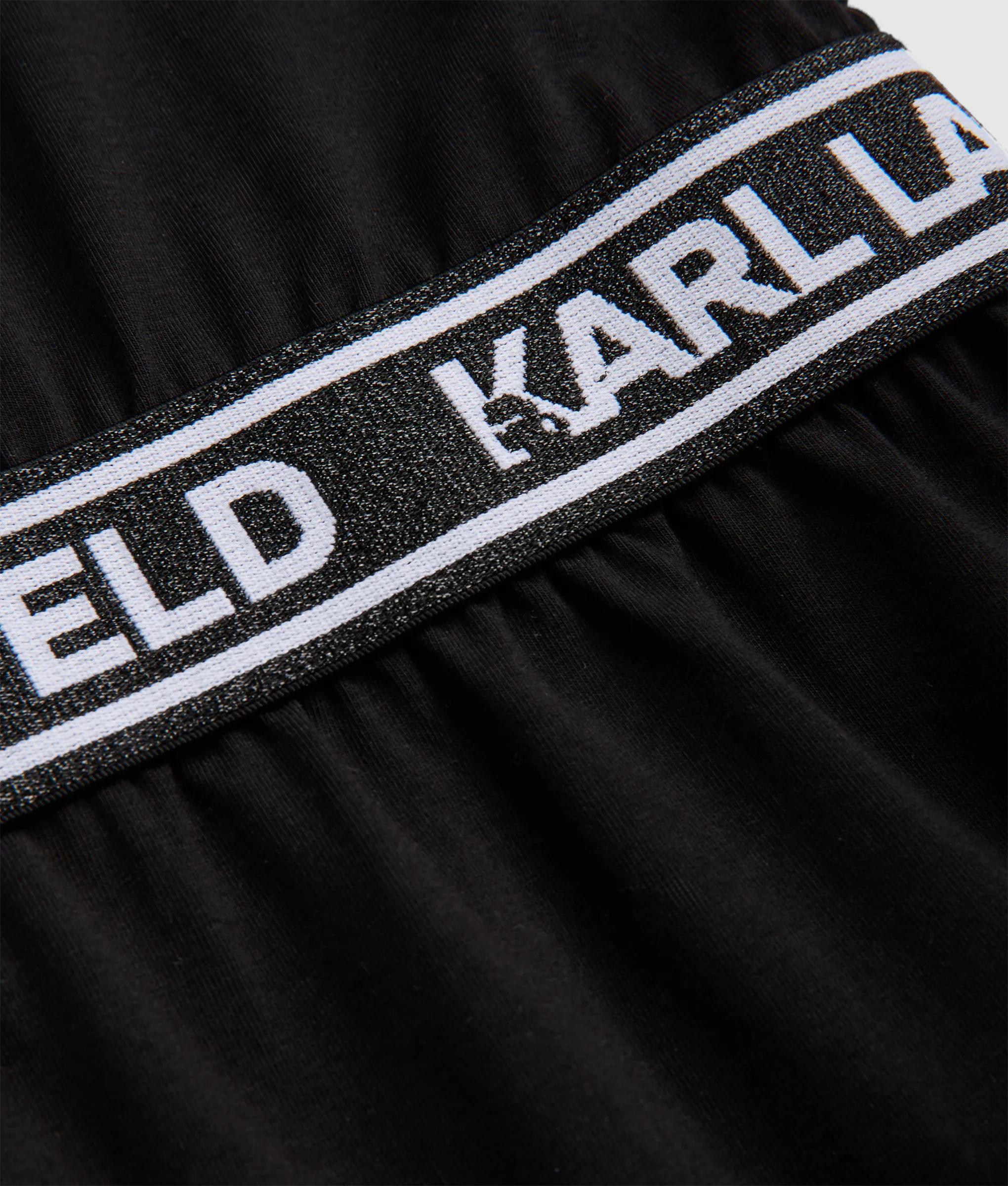 Karl Lagerfeld - Robe T-shirt Avec Galon À Logo Pour Fille, Noir, : 10y