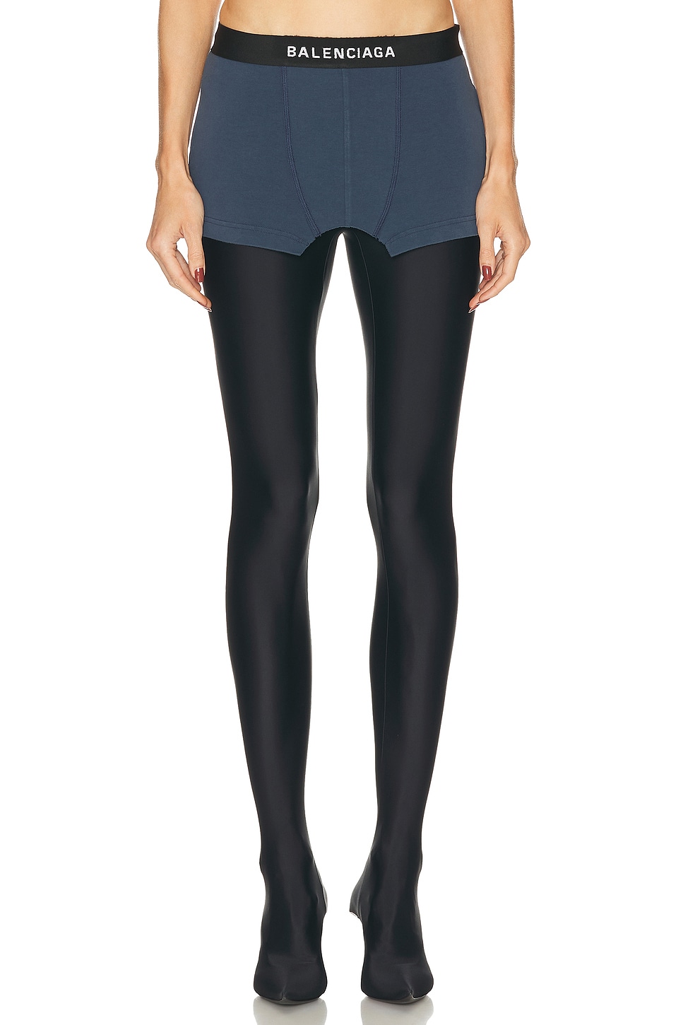 Balenciaga Cut Off Brief Skirt in Dark Blue - Slate. XS also in