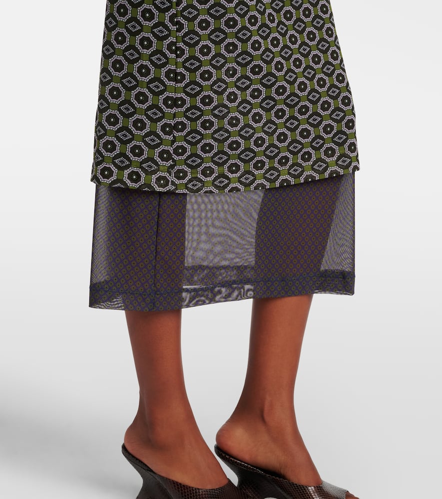 Printed midi dress