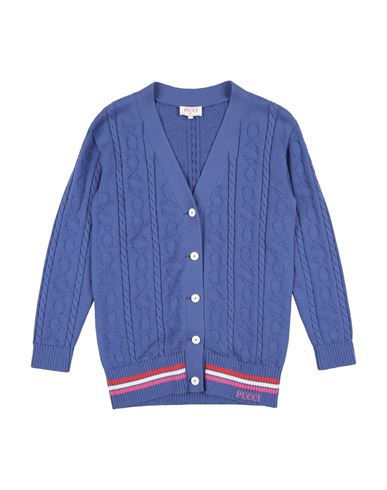 Kid Girl Cardigan Purple Size 10 Cotton, Cashmere, Polyamide, Elastane