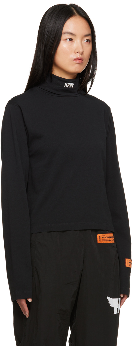 Heron Preston Black 'HPNY' Long Sleeve T-Shirt