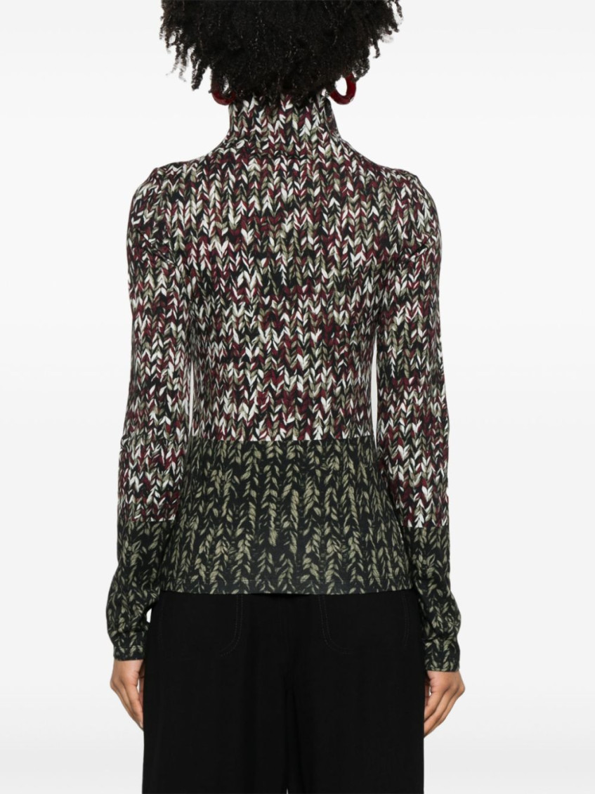 - Jersey Turtleneck Sweater