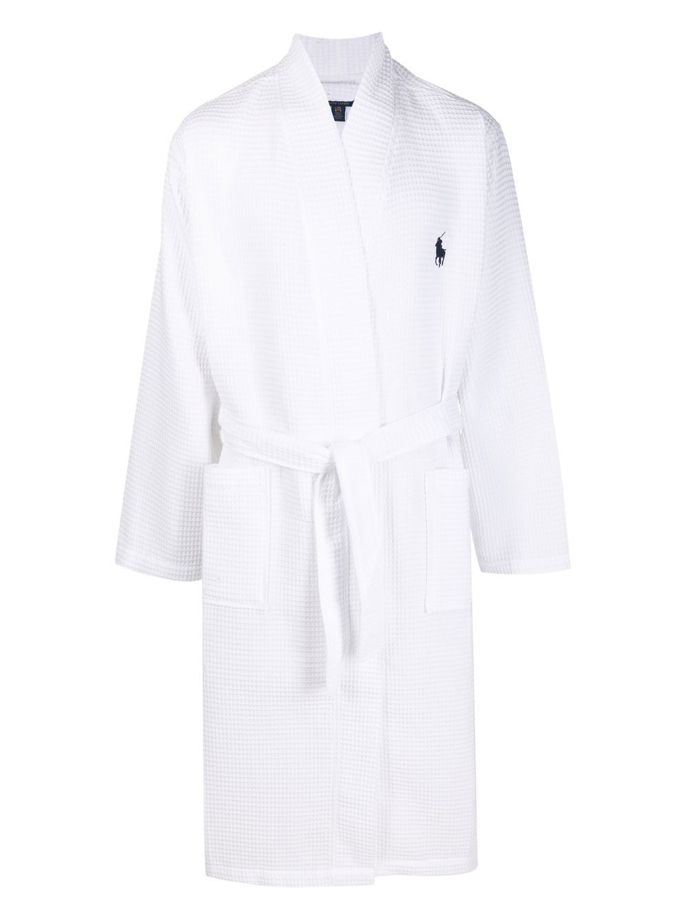 'Polo Pony' motif robe - White