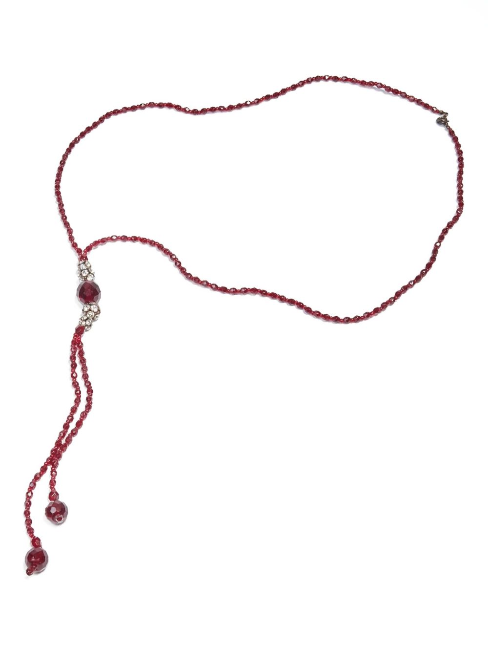 1980s Pre-Owned torchons necklace - Red