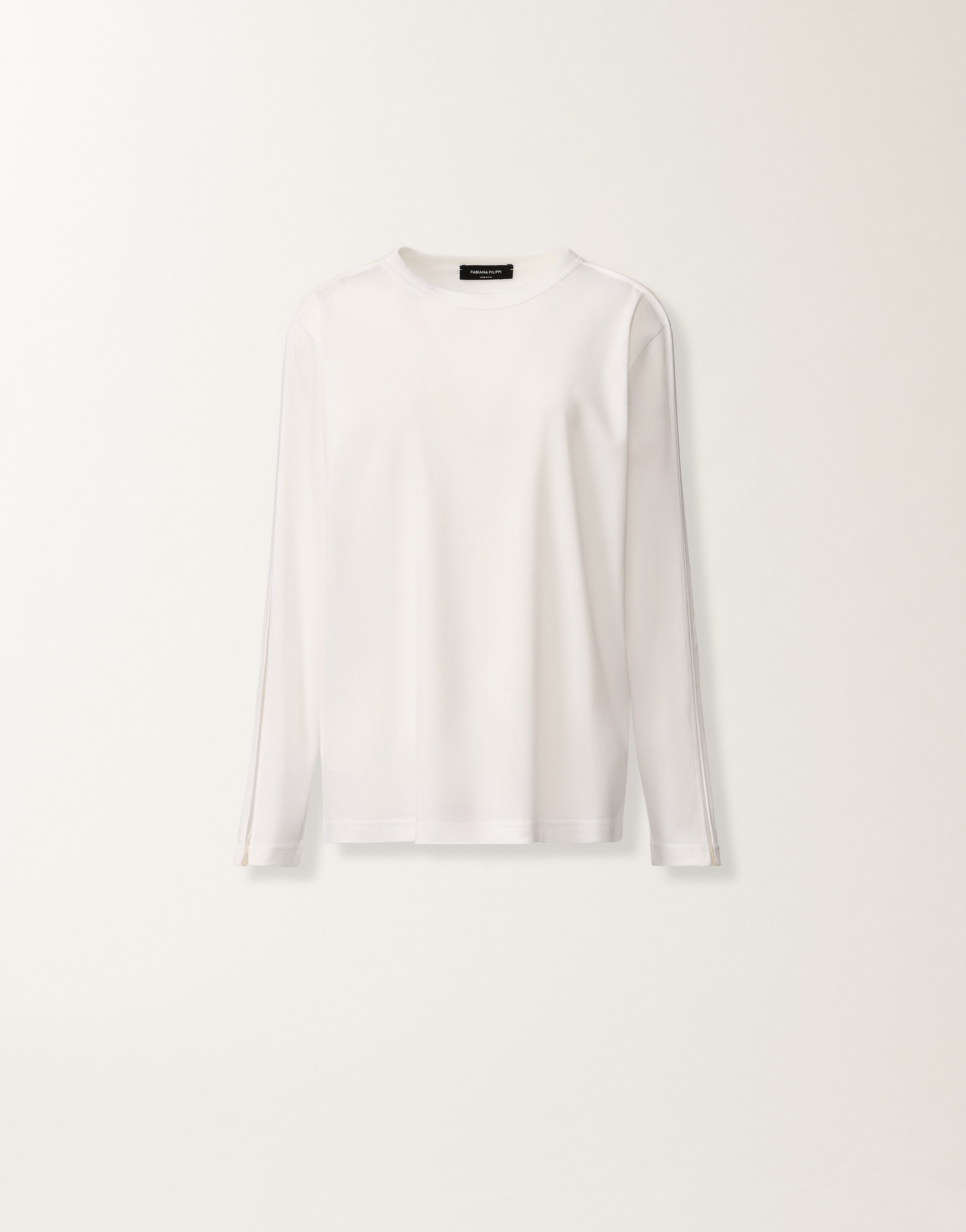 Optical white jersey T-shirt