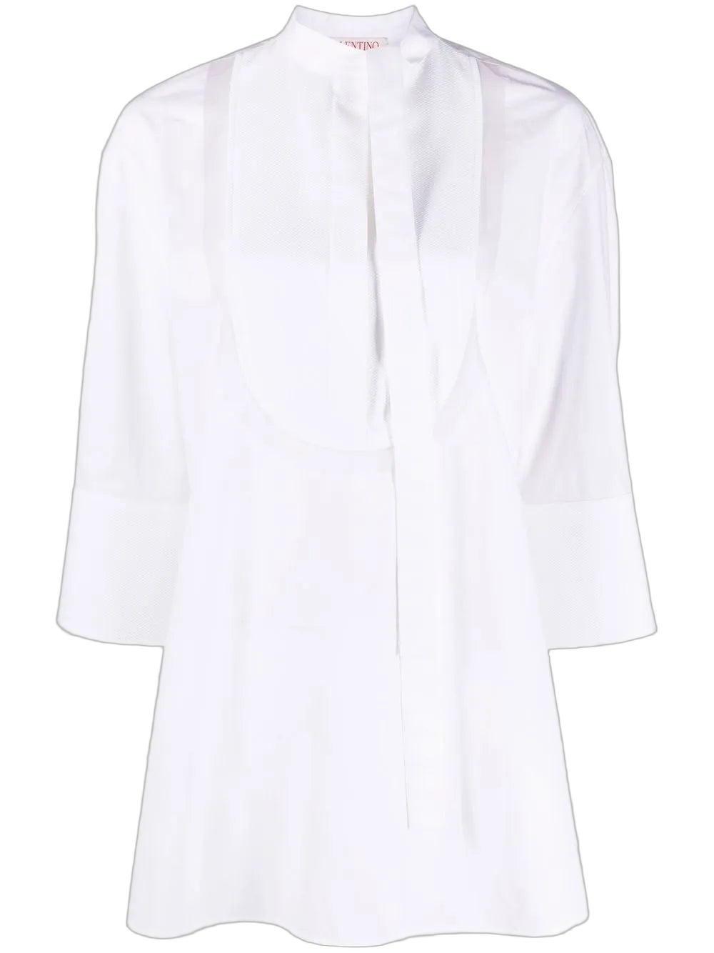 Poplin with Scarf Detailing Blouse — White
