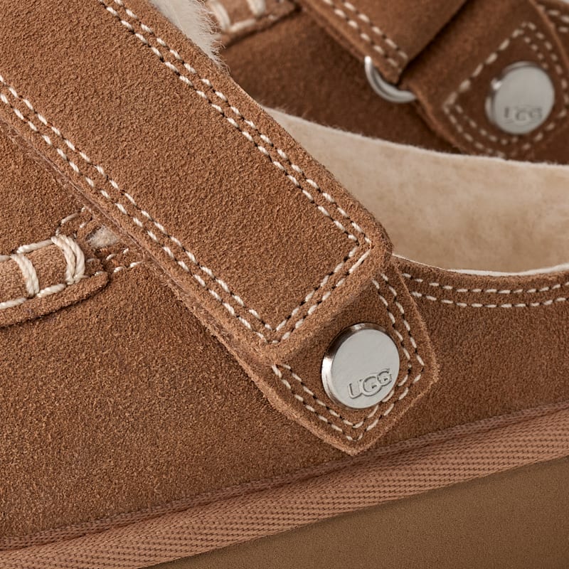 ® Kids' Goldenstar Evelina Clog Sheepskin Shoes in Chestnut