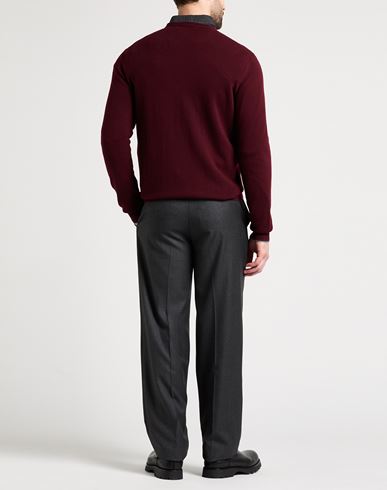 Man Sweater Burgundy Size 42 Wool