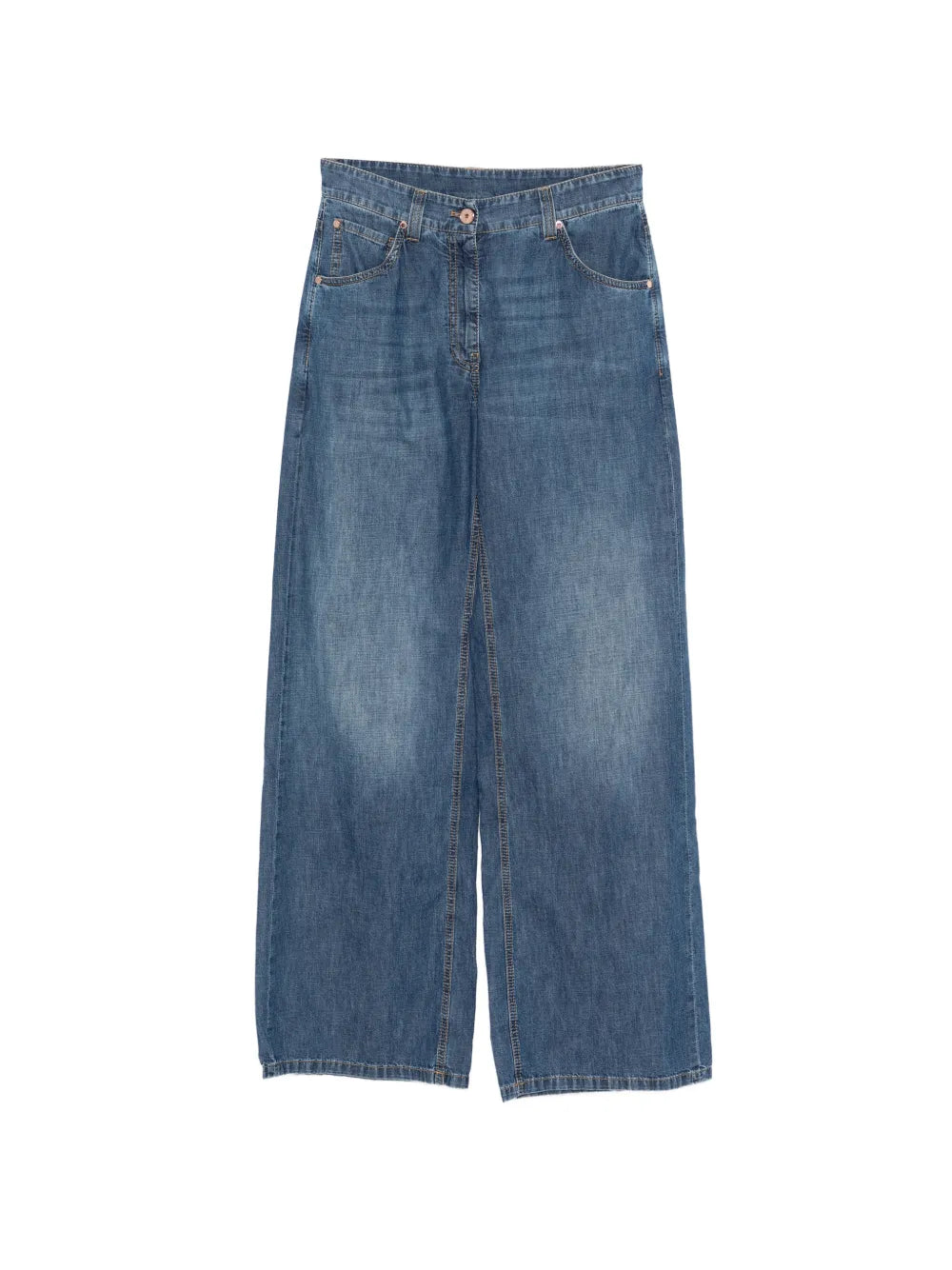 Wide-Leg Jeans — Blue