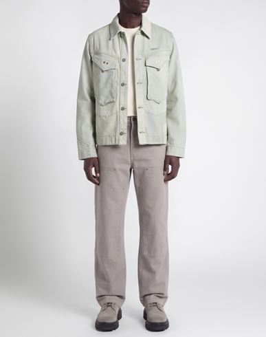 Man Denim outerwear Sage green Size M Cotton