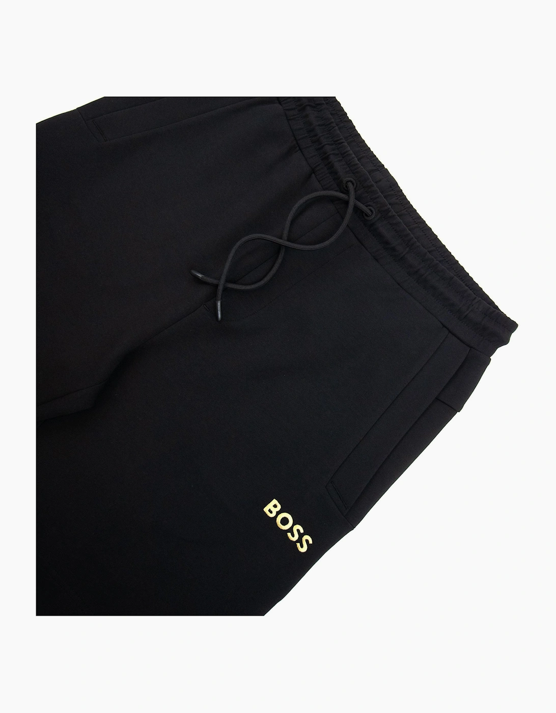 Men's Hugo Boss Headlo 1 Embroidered Logo Shorts Black 001