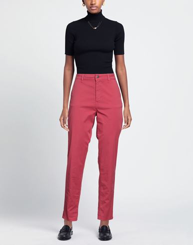 Cigala's Woman Pants Garnet Size 25 Cotton, Modal, Elastane