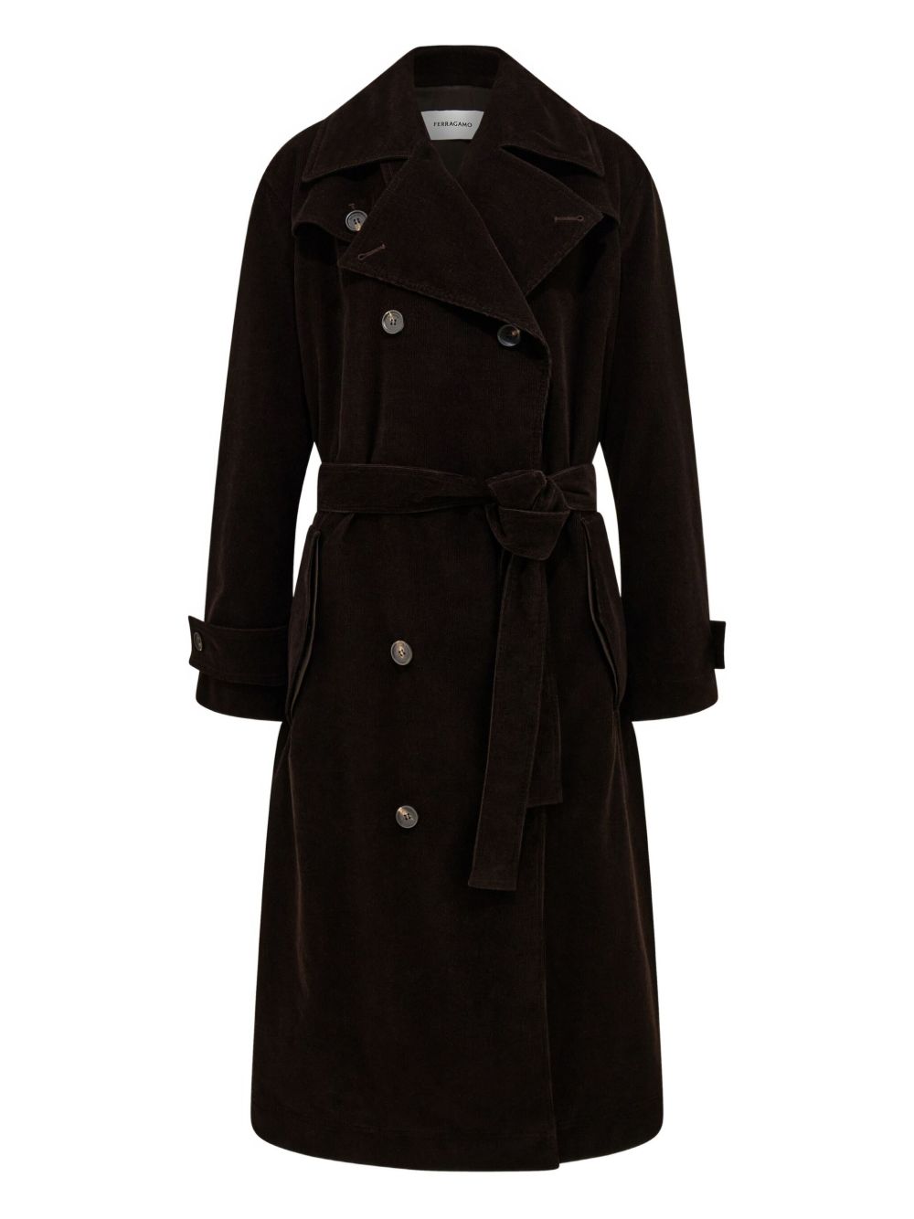 Corduroy trench - Brown