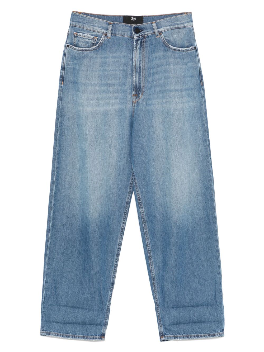 3x1 button-fastening jeans - Blue