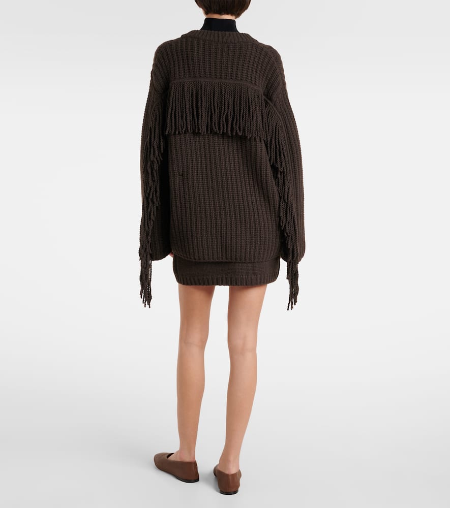 Hilma fringed oversized sweater