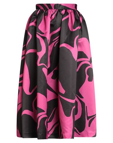 Woman Midi skirt Fuchsia Size 4 Polyester